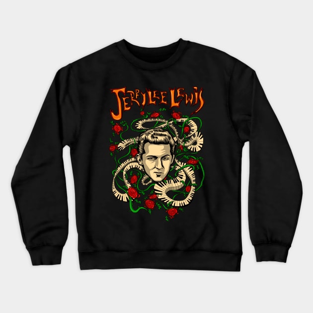 Jerry Lee Crewneck Sweatshirt by ThunderEarring